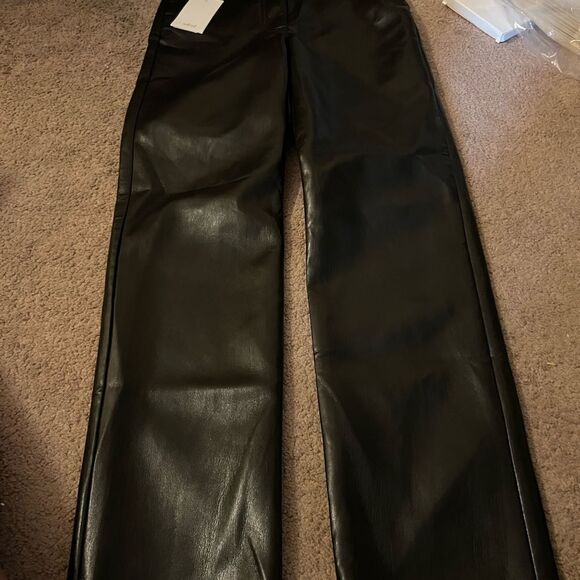 NWT wilfred the Melina high rise vegan leather pants 0 - Picture 11 of 12